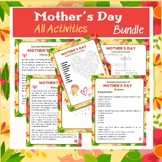 Mother's Day activities bundle, Reading, Writing ,word sea