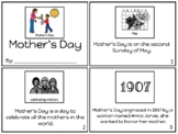 Mother's Day adapted book, worksheet, and predictable writing