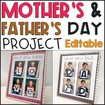 Preview of Mother's Day and Father's Day Project (Distance Learning)