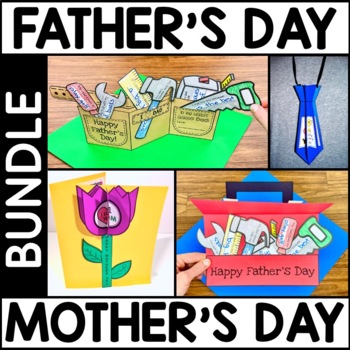 Preview of Mother's Day and Father's Day Crafts and Activities