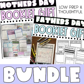 Preview of Mother's Day and Father's Day Gift | BOOKLET gift BUNDLE | LOW-PREP