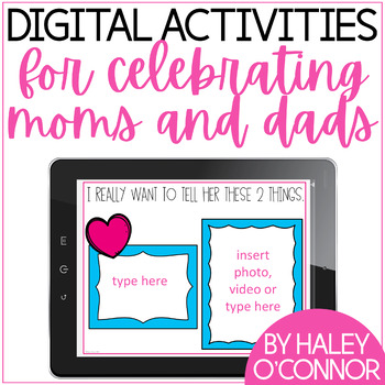 Preview of Mother's Day and Father's Day Digital Activities {Great for Distance Learning}