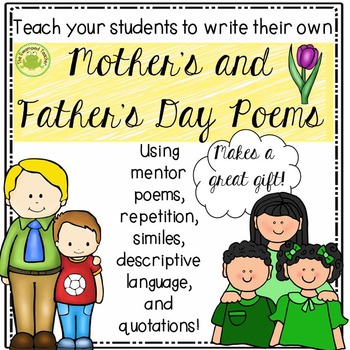 Preview of Mother's Day and Father's Day Poems for Gift Giving - Writing Workshop Mini-Unit