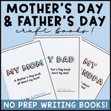 Father's Day and Mother's Day Writing Book Crafts