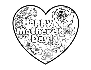 Mother's Day coloring page by Miss Campillo | TPT