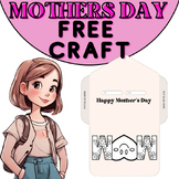 Mother’s Day craft- FREE Print & Cut Mother's Day Coloring