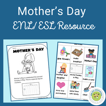 Preview of Mother's Day Literacy Activities for Newcomer English Language Learners