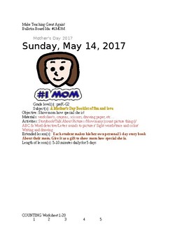 Preview of Mother's Day fun activities and cooperative learning