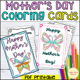 Mother’s Day greeting card coloring sheets
