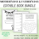 Mother's and Father's Day Editable Book Bundle