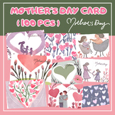 Mother's day Cards, Flower Bouquet and Hart, Hundreds of t