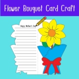 Mother's day Craft Writing Activity Flower Card Gift