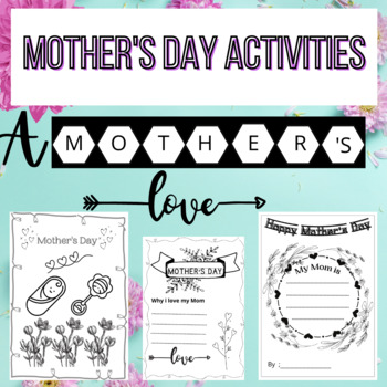 Preview of Mother’s day - Women’s month – Coloring Worksheets -Mother’s Day Coloring