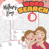 Mother's day Words Search-30 Puzzle Worksheet Activity/+35