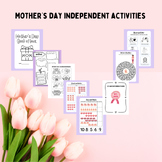 Mother's day independent/Center activities