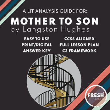 Preview of Mother to Son by Langston Hughes | Poetry Analysis | Lit Guide | C3 Framework