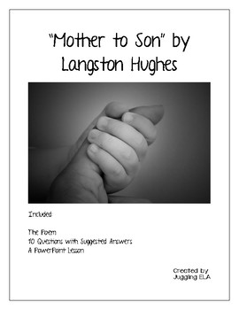 Langston hughes poems mother to son