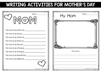 Mother's Day Activities Printable and Digital by Create-Abilities