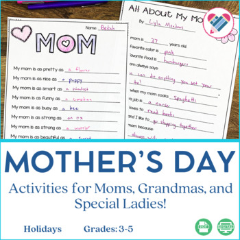 Preview of Mother's Day Activities Printable and Digital