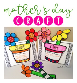 Preview of Mother's Day 3-D Flower Craft