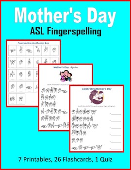 Preview of Mothers Day - ASL Fingerspelling (Sign Language)