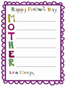 Mother S Day Acrostic Poetry By A Love For Teaching Teachers Pay Teachers