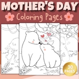 Mothers Day Animals Coloring Pages Sheets - Fun Mother's D