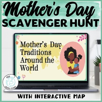 Preview of Mothers Day Around the World Activities for Social Studies: scavenger hunt