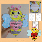 Mothers Day Bee Card Template Craft Writing Activities Gif