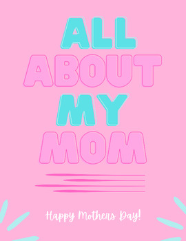 Preview of Mothers Day Booklet - All About My Mom