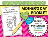 Mother's Day Booklet {Interactive and Personalized} Kinder