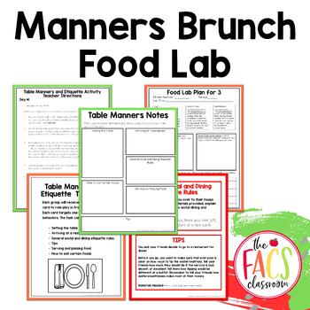 Preview of Plan and Host A Mother’s Day Brunch and Manners Unit | Cooking & Food | FCS