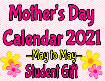 Preview of Mother's Day Calendar Parent Gift
