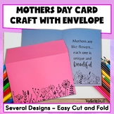 Mothers Day Card Craft in English and Spanish with an Enve