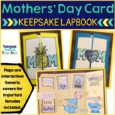 Mothers Day Card Lapbook Keepsake for Important Females