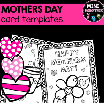 FREE! - Mothers Day Heart Cards - Mothers Day Card Template