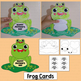 Mothers Day Cards Frog Craft Happy Mother's Day Writing Pr
