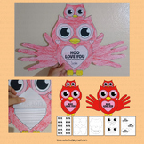 Mothers Day Cards Owl Craft Happy Mother's Day Writing Pro
