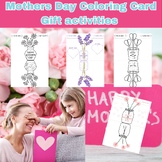 Mothers Day Coloring Card Gift activities
