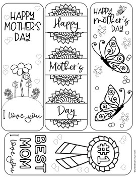 Mothers Day Coloring Pages by Under Kidstruction | TpT