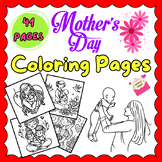 Mothers Gift Coloring Sheets  Kindergarten Preschool 1st A