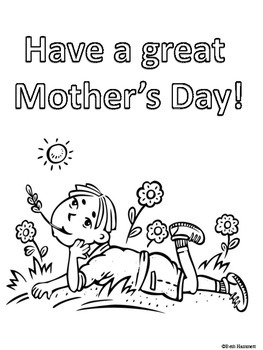 Mother's Day Coloring Sheets by Beth Hammett the Educator Helper