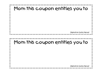 Preview of Mothers Day Coupon Book