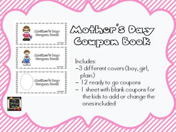 Mother's Day: Coupons for Mom by My Second Sense | TpT