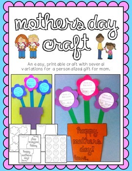 Mother's Day Craft by Teaching to The Test-Taker | TPT