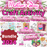 Mothers Day Craft Activity Bundle, poem, card, Flower Bouq