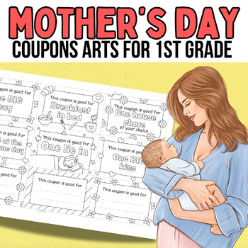 Preview of Mothers Day Craft Coupon Cards Ready To Print | Mom's Day Art and Craft