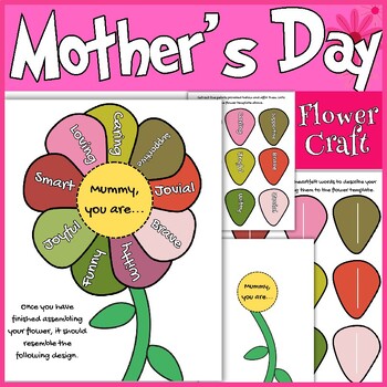Pop Up Flower Card  Mothers and Others Day Crafts - Twinkl