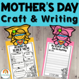 Mothers Day Craft | Mothers Day Writing Craft | Super Mom 