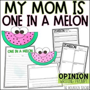 Preview of Mothers Day Craft or One in a Melon Project for Mothers Day Card Alternative